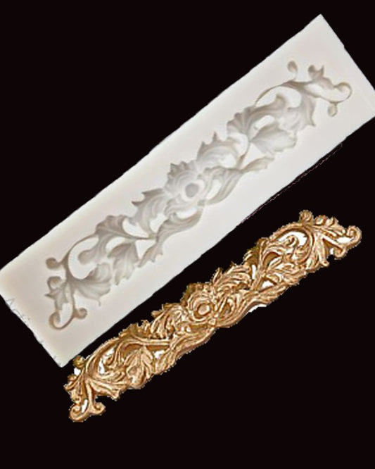 SILICON SYMMETRICAL FLOWER LACE FONDANT MOLD