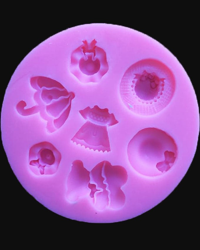 SILICON FASHION THEME FONDANT MOLD