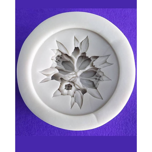 Silicon Beautiful Flower Fondant Mold Size 7cm