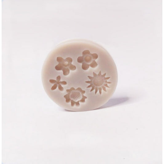 SILICON MINI DAISY ROSES FLOWER FONDANT MOLD