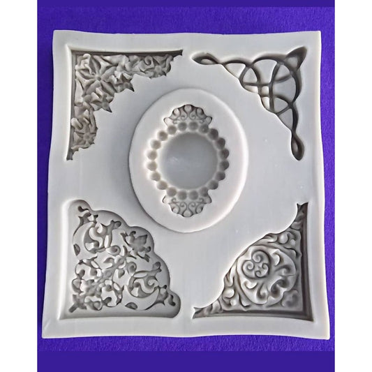 SILICON ROYAL CORNER FONDANT MOLD