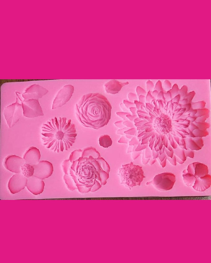 Giant Sunflower Multi Flower Fondant Mold