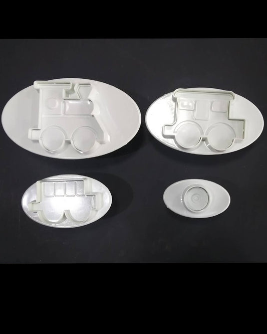 TRAIN THEME PLUNGER CUTTER 4 PCS SET