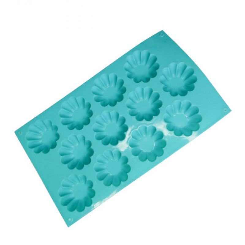 12 CAVITY SILICON SUNFLOWER CUP CAKE MOLD TRAY