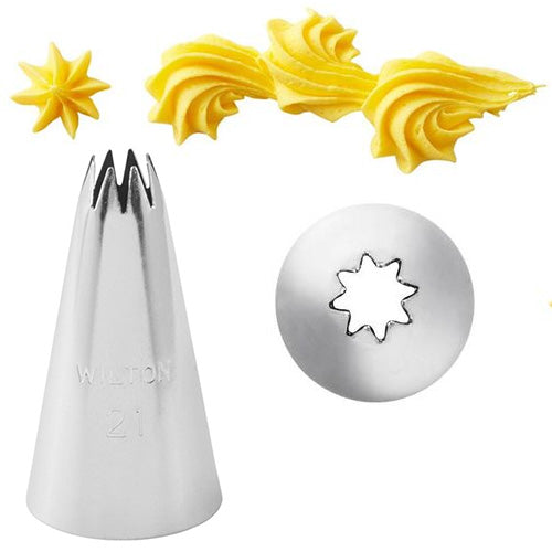 WILTON OPEN STAR TIP #21 CRD