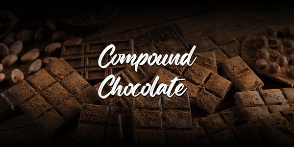 ompound chocolate is a practical and cost-effective chocolate alternative made with cocoa solids, sugar, and vegetable fats instead of cocoa butter, making it easy to melt and use without tempering.