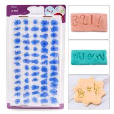 PME Alphabet Number Plastic Embosser Set of 70pcs