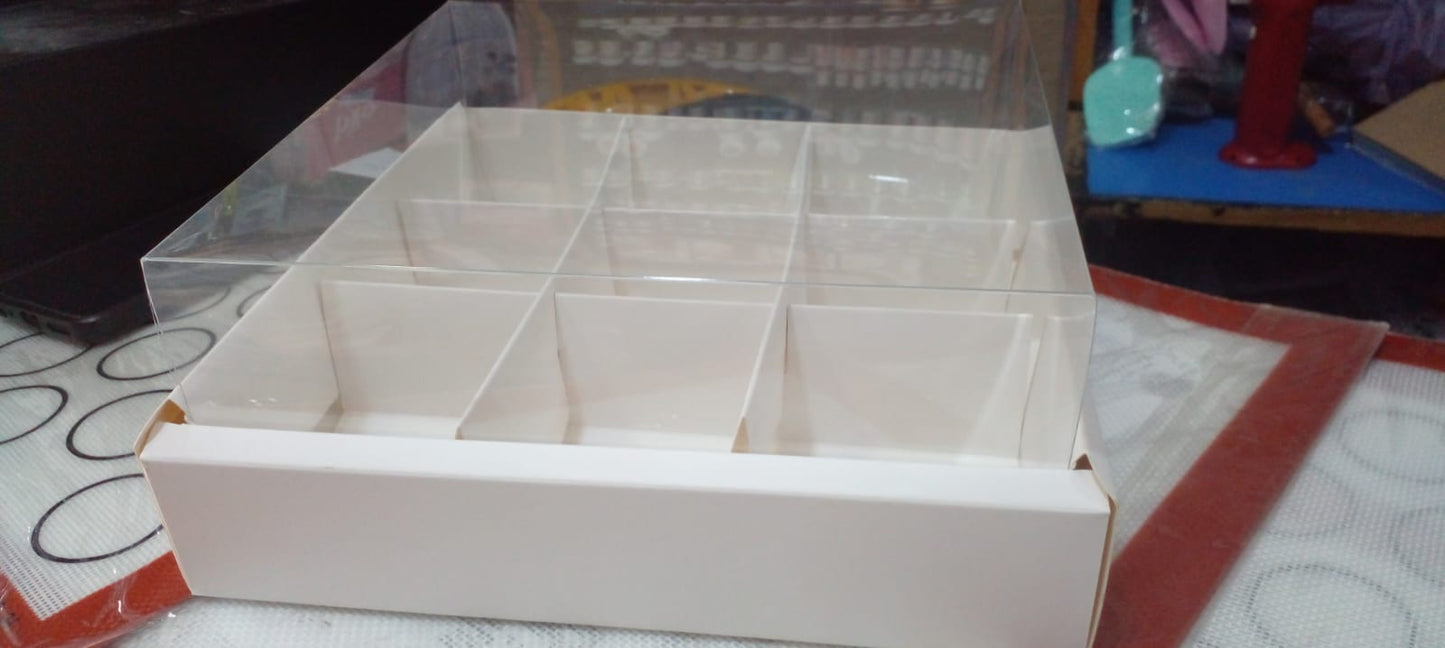 New Imported  Brownie Box 9 Cavity Card Material size 9.5" X 9.5" x 2"