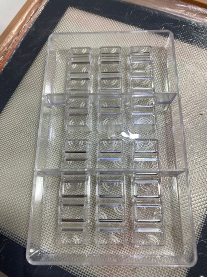 6 Cavity Rectangle Joy Bar Acrylic Chocolate Mold
