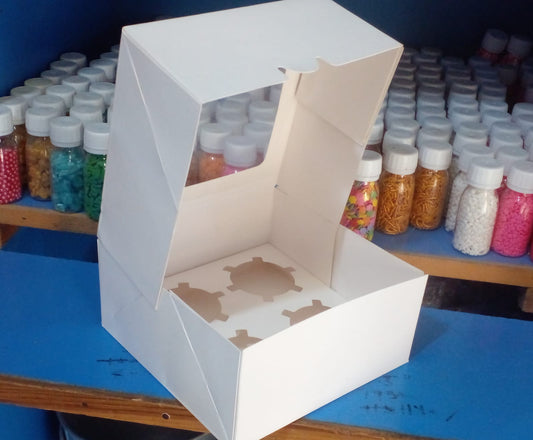 New Imported 4 Cupcake Box