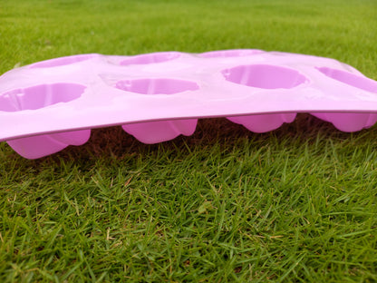 8 cavity Rose Flower Silicon Soap Mold tray 5cm