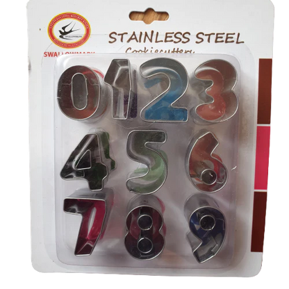 Metal 123 1" Number Cutter Set