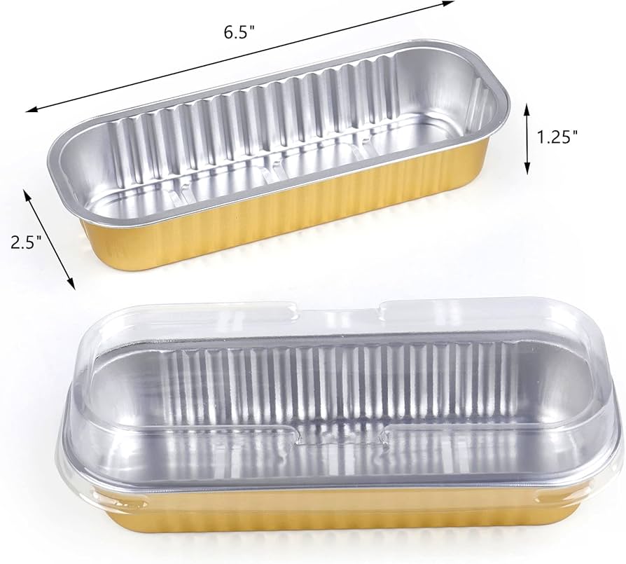 Aluminium Loaf Pan with Lid Size 6 × 2 × 1 "