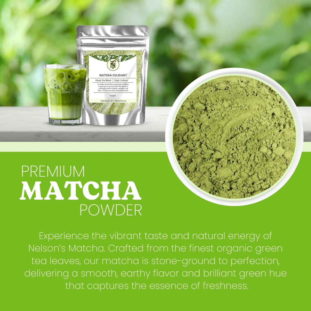 MATCHA GREEN TEA LEAVES FINEST POWDER 50 GRAMS PACK