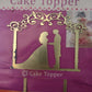 Acrylic Golden Frame Couple Cake topper