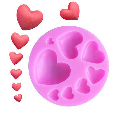 Silicon Mixed Size Heart Shape Fondant Chocolate Mold