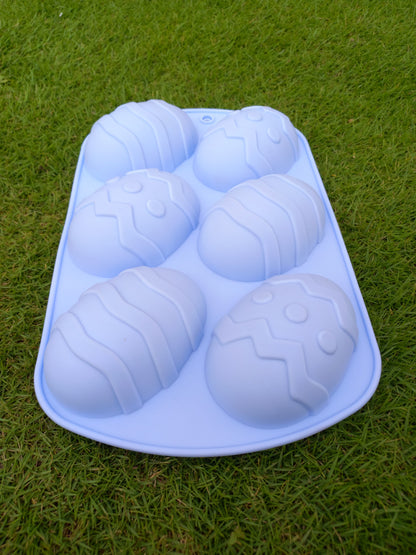 Easter Egg Silicon Mold Tray 6 Cavity size 10" x 7"