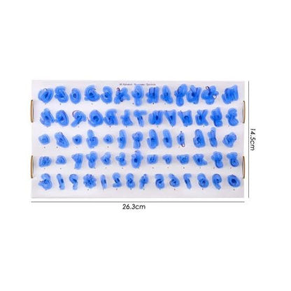 PME Alphabet Number Plastic Embosser Set of 70pcs