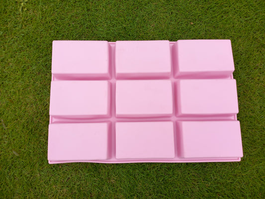 Rectangle Cake Silicon Mold Tray 9 Cavity size 11" x 7.5"