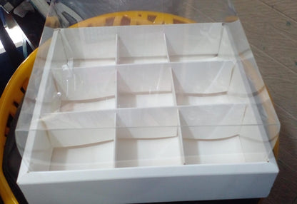 New Imported  Brownie Box 9 Cavity Card Material size 9.5" X 9.5" x 2"