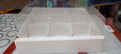 New Imported  Brownie Box 9 Cavity Card Material size 9.5" X 9.5" x 2"
