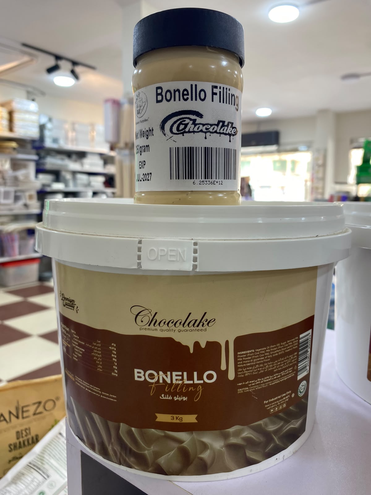 Chocolake Bonello Filling 3kg Bucket Repacked
