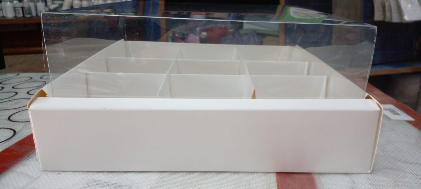 New Imported  Brownie Box 9 Cavity Card Material size 9.5" X 9.5" x 2"