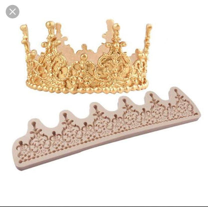 Silicon Vintage Tiara Fondant Mold