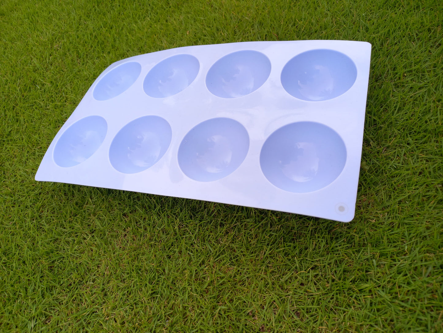 8 CAVITY SEMI SPHERE SILICON MOLD TRAY