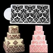 Damask Cake Stencil Medium