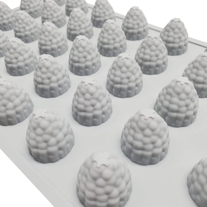 Commercial Silicon 35 Cavity 3D Raspberry Chocolate Mold