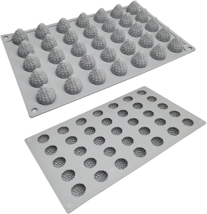 Commercial Silicon 35 Cavity 3D Raspberry Chocolate Mold