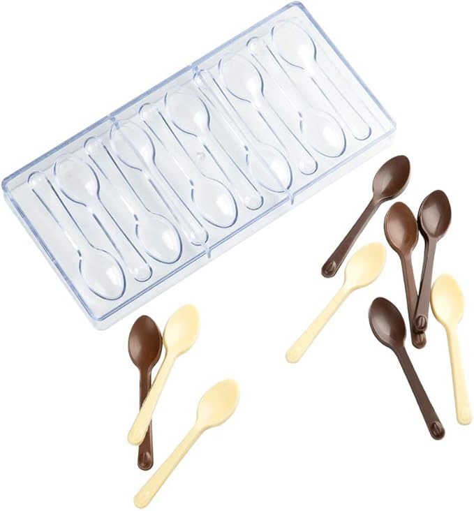 10 Cavity Spoon Chocolate Acrylic Chocolate Mold