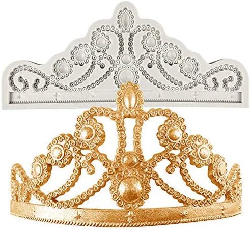 Silicon Crown Diadem Tiara Fondant Mold size 10.75" x 4.75"