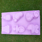 Baby Shower Party Silicon Mold Tray size 11" x 6.8"