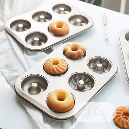 Non Stick Multi Shape Donut Tray 6 Cavity