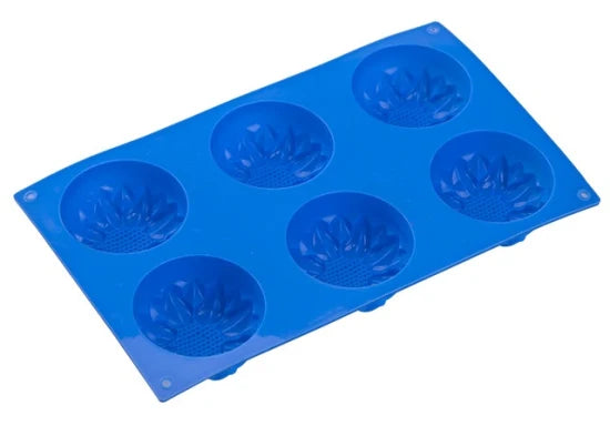 6 cavity Sunflower Shape Silicon Jelly and & Soap Mold