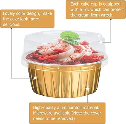 Aluminium Baking Cup with Lid