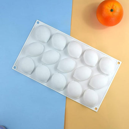 Silicon 3D Lemon Mold 15 Cavity