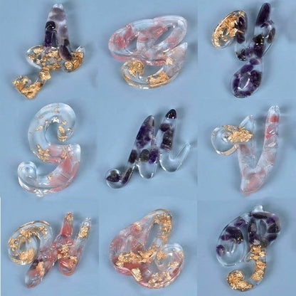 Silicon Epoxy Resin Small Alphabet Numbers Fondant Mold