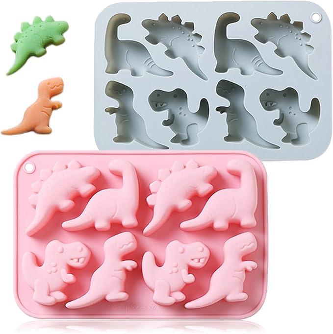 Silicon Dinosaur Mold 8 Cavity