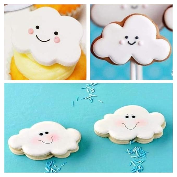Cloud Cutter Cookie Fondant 5pcs Set