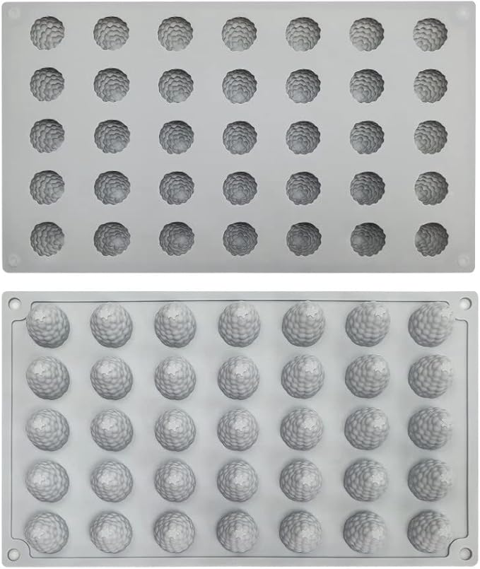 Commercial Silicon 35 Cavity 3D Raspberry Chocolate Mold