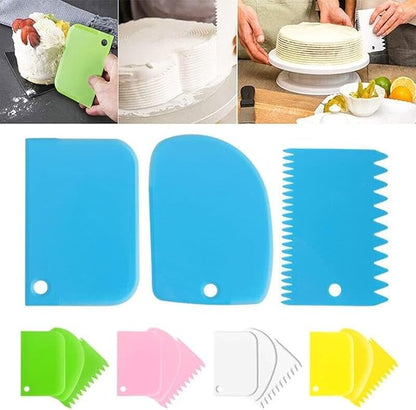 Icing Comb Spatula set of 4pcs
