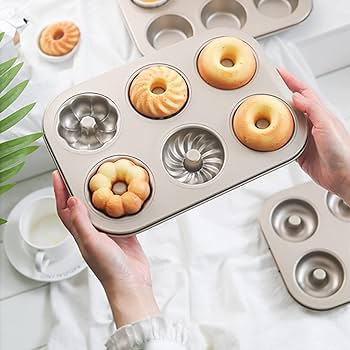Non Stick Multi Shape Donut Tray 6 Cavity