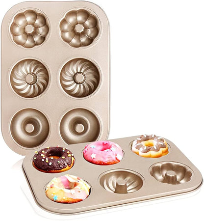 Non Stick Multi Shape Donut Tray 6 Cavity