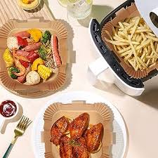 Food Grade Square Air Frayer Paper 6.3inches 50pc Pack