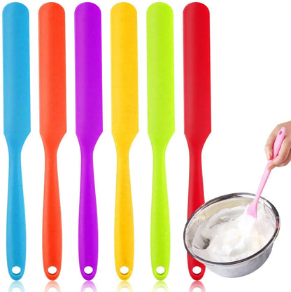 Full Silicon Stick Spatula Baby Colored Large