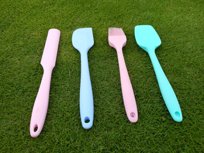 Full Silicon Spatula Baby Colored Medium