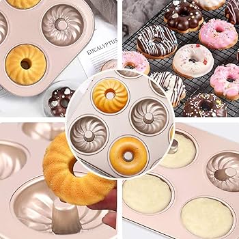 Non Stick Multi Shape Donut Tray 6 Cavity
